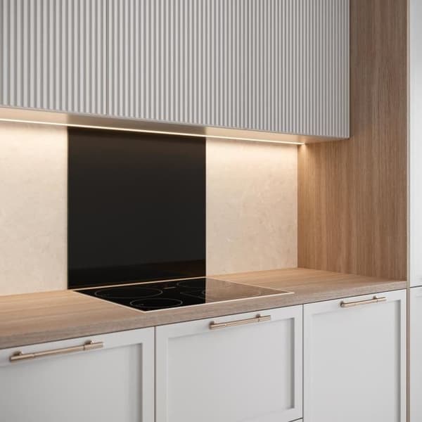 SAINT GOBAIN GLASHUV BOTTEN Emaljerad Svart 70X60