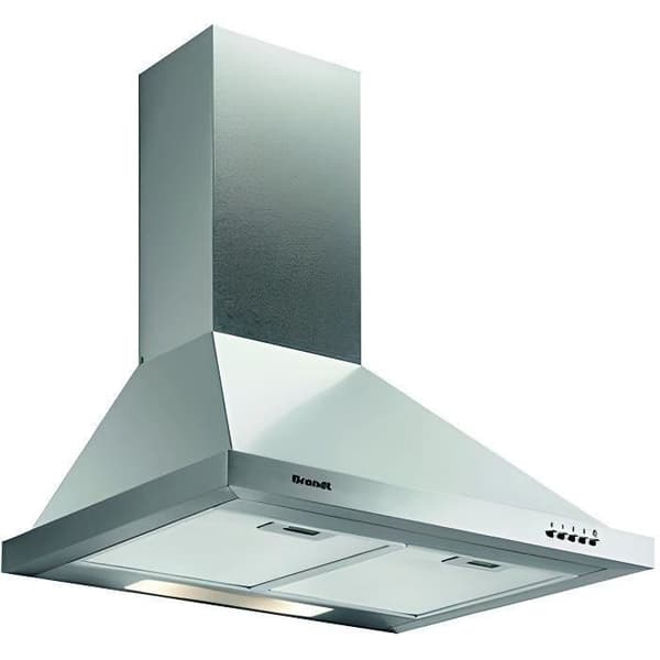 BRANDT AD1006X dekorativ vægemhætte L 60 cm - Rustfrit stål Rustfrit stål