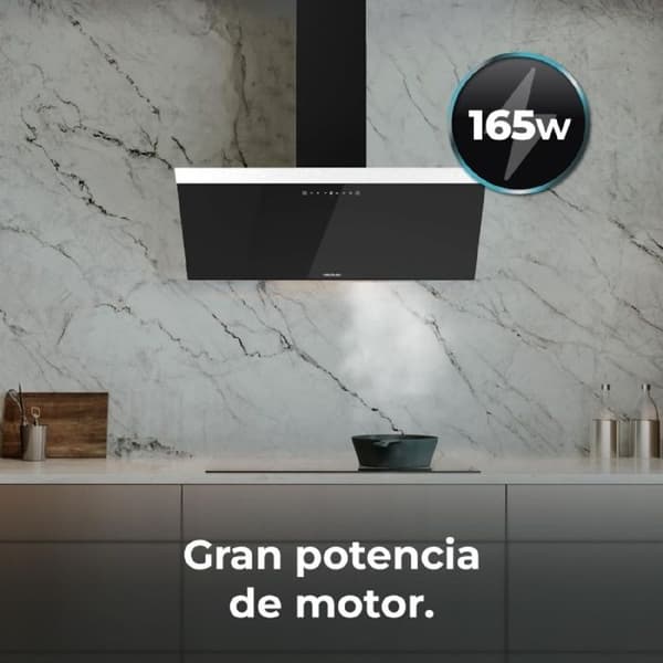 Cecotec Dekorativ köksfläkt Bolero Flux DT 606500 Glas Svart A