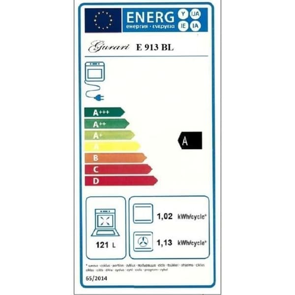 GURARI Induktionshäll E 913 BL, Spis 90 cm/121L + fläkt 90 cm GCH T 466 IS 90 BL PRIME N