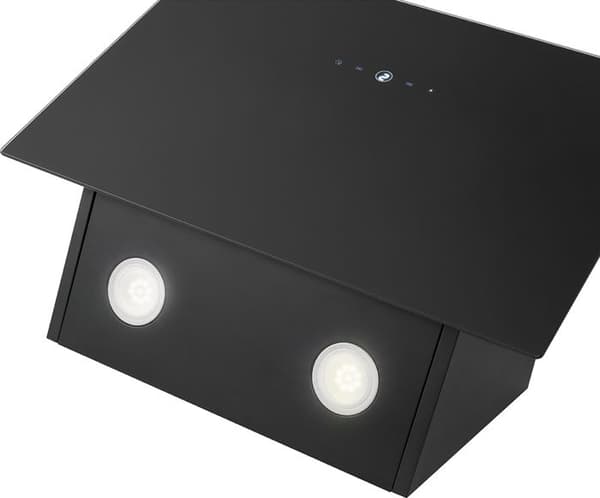 LED lutande huva svart/rostfritt stål Bomann DU7606-1-G-svart/rostfritt stål