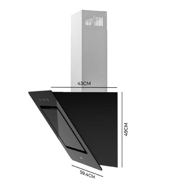 Cecotec Dekorativ fläkt Bolero Flux DT 608002 Glas Svart A++