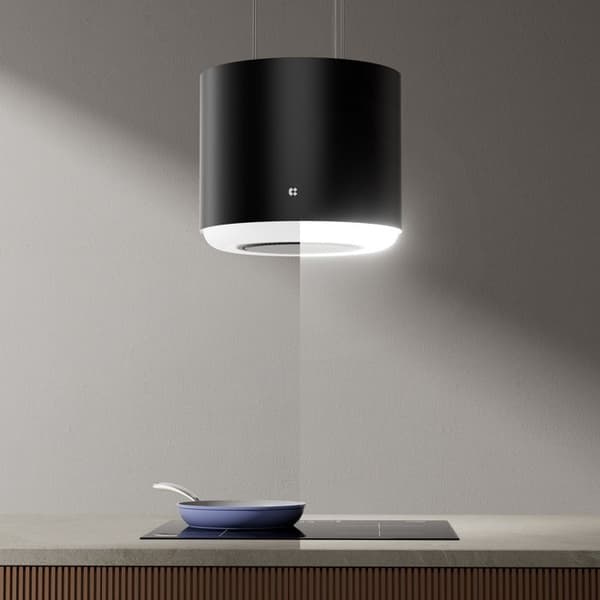 CIARRA Island Hood 41cm App Control A+ 550m3/h Booster Recycling Hood Touch-knapp Svart CD4838B