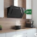Miniatyrbild 1 av 4: Dekorativ fläkt - Bolero - Flux DT 908002 - Svart Glas - 90 cm - A++