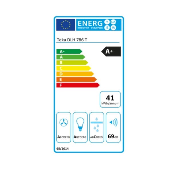 Konventions-emhætte Teka 40487181 70 cm 700 m3/h 72 dB 270W Stål