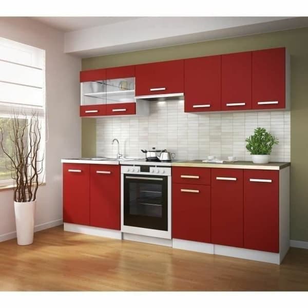 Køkken møbler Rød PVC Krystal Plastik Melamin 80 x 31 x 55 cm