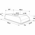 Miniatyrbillede 3 af 3: Konventions-emhætte Whirlpool Corporation WCT 64 FLS X 332 m3/h 53 cm Sølvfarvet Stål