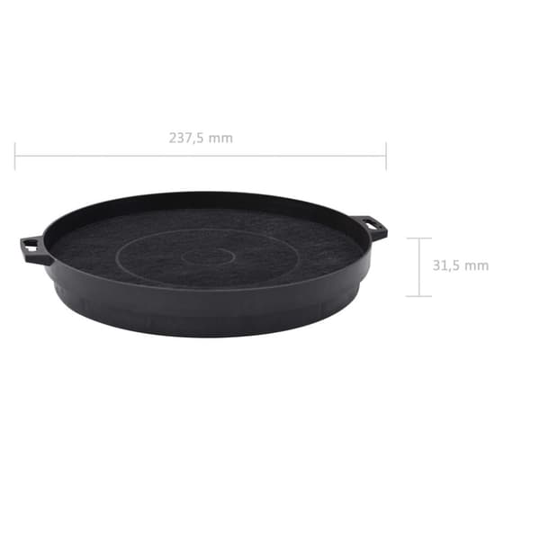 vidaXL kulfiltre til emhætte 210 mm 2 stk.