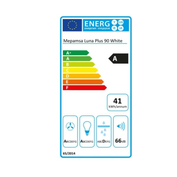 Konventionell fläkt Mepamsa Luna Plus 90 90 cm 590 m³/h 200W A - Svart