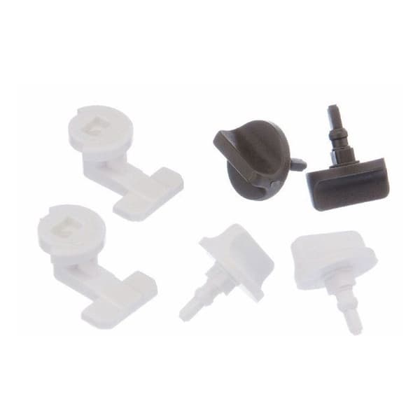 Kit förfilterlås för spisfläkt 2 knappar - vit Bosch 00181270