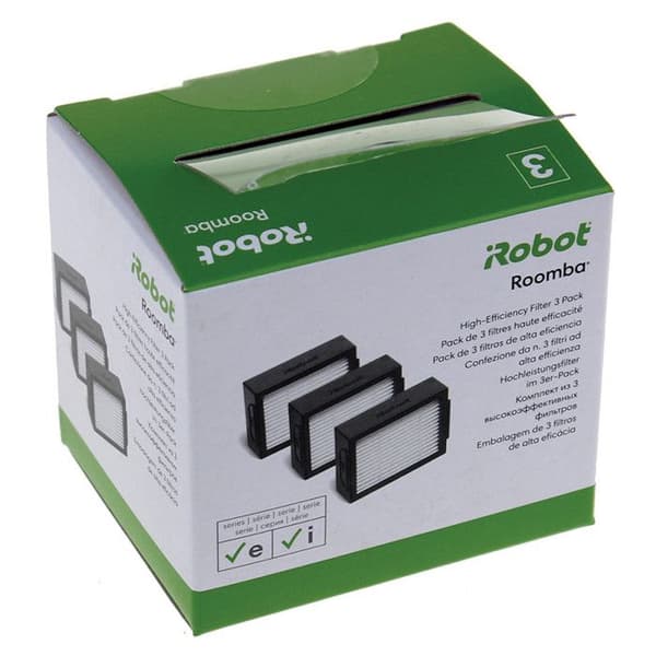 3 iRobot Roomba i7 och e5-filter