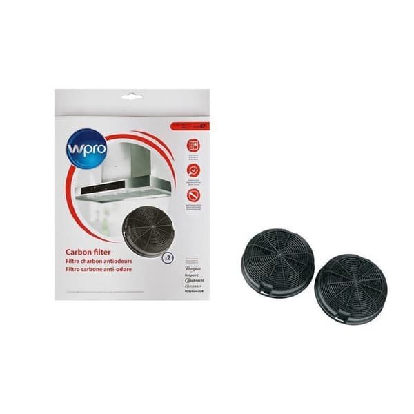Kolfilter till LADEN huva - Diameter 15cm - Levereras x2