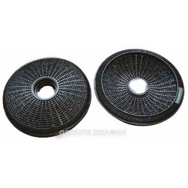 Kolfilter till Arthur Martin huva - Electrolux - AEG - Faure - 190x41mm - Vit