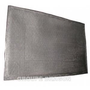 Styvt metallfilter för BOSCH B/S/H 460117 D5653X(NEFF) DHL555K(BOSCH) DHL55 huva - 44,7 cm x 29,2 cm