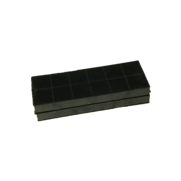 Aktivt kolfilter för Candy-Hoover-Rosières 49037324 huva - ROSIERES - 25x9,5x2,3 cm