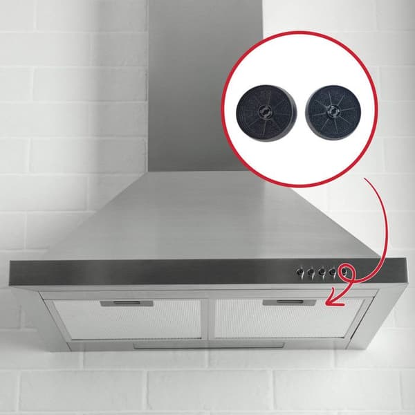 Set med 2 kolfilter ACM14 145x30mm (113222-973) - Spisfläkt - ARISTON HOTPOINT, CANDY, AIRLUX, GLEM, ROSIERES, INDESIT, AYA, BEKO,