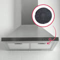 Miniatyrbild 4 av 4: Kolfilter till Whirlpool huva - F196 - 196x32mm