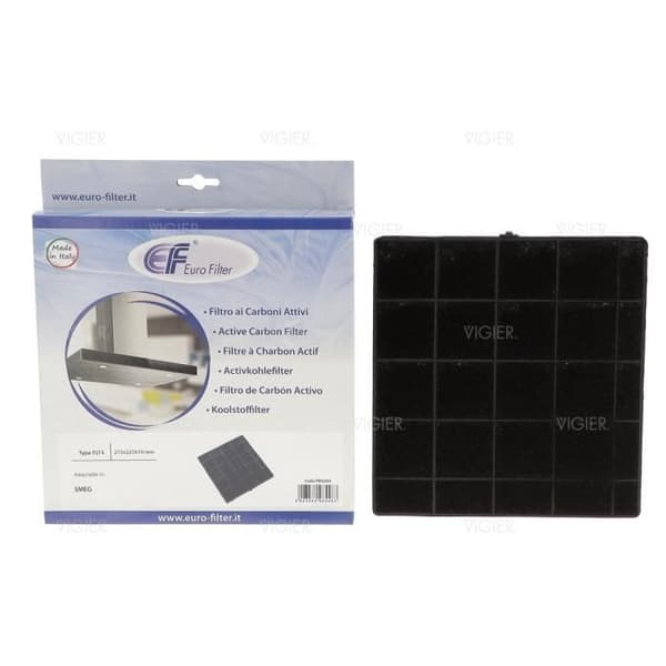 FLT4 kolfilter för Smeg huva 215x225mm 690073210