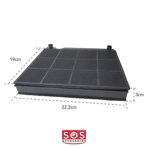 C00090935. KOLFILTER KIT 226 X 210 X 30 M/M