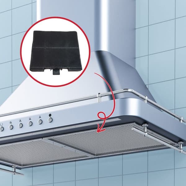 Kolfilter - BOSCH - 00705431 - Kompatibel med NEFF, SIEMENS, VIVA - Fläktaccessoar - Styckvis