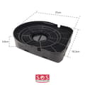 Miniatyrbild 2 av 4: Filtrera kol typ 200 - SOS Accessoire - Kompatibel med AEG, AIRFORCE, ARISTON - 481281718522 - CHF200