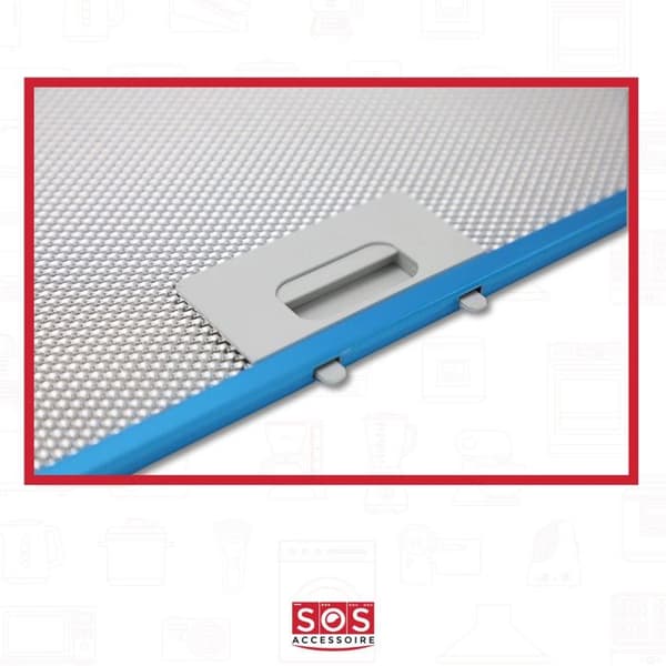 Filtret metall anti-fett - SOS Accessoire - 458x177mm - Kompatibel med flera fläktar