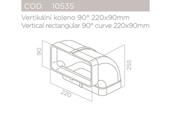Elica 1053S - Duct pipe bend