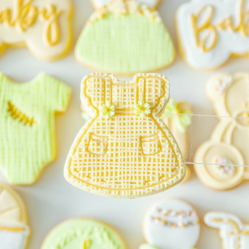 Utstickare med Stämpel Babyklänning