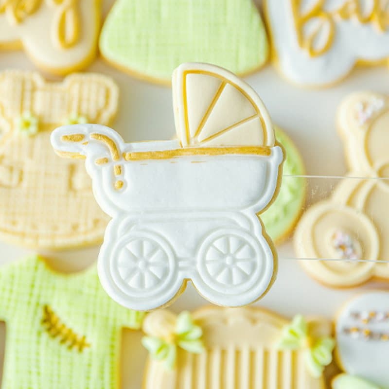 Utstickare Med Stämpel Baby Vagn