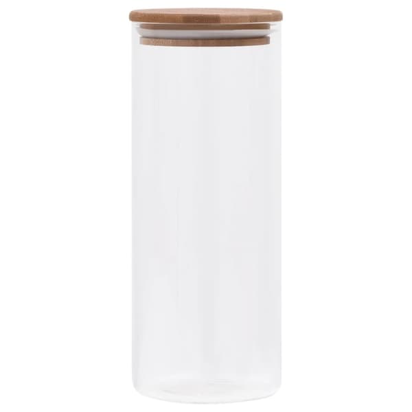 vidaXL Lasiset säilytyspurkit bambukansilla 6 kpl 1000 ml -  Keksipurkit