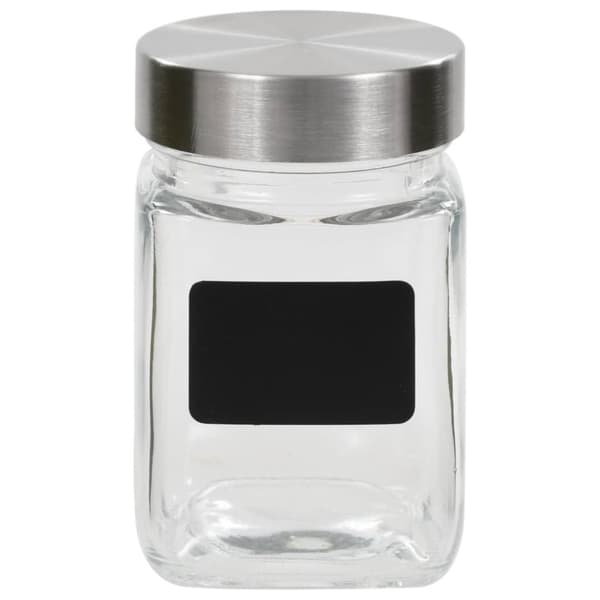 vidaXL Säilytyspurkit tarroilla 12 kpl 300 ml - Keksipurkit