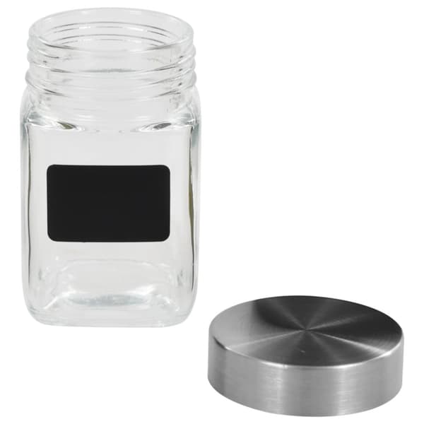 Kakburkar - Living Förvaringsburkar i glas med etiketter 12 st 300 ml