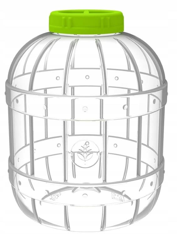 Säilöntäpurkki kannella, muovia, 10 l