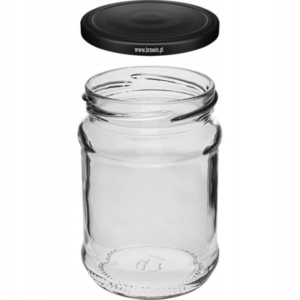 Konserveringsburkar med lock 6 st 250 ml