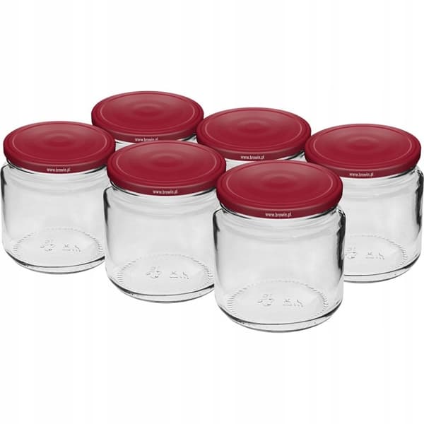 Konserveringsglas med låg 6 stk. 212 ml