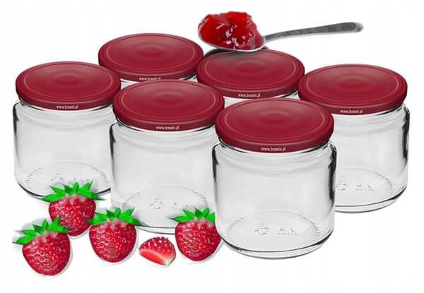 Konserveringsglas med låg 6 stk. 212 ml