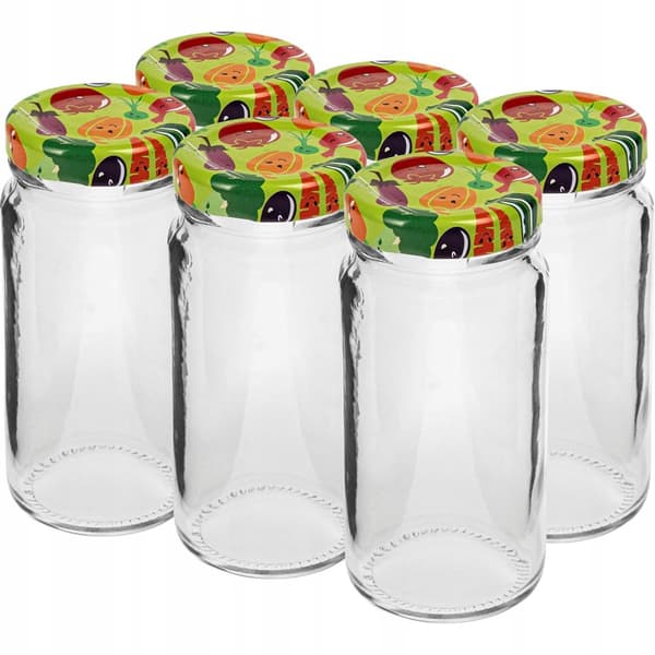 Glasburk med lock TO fi43 90ml - 6 st