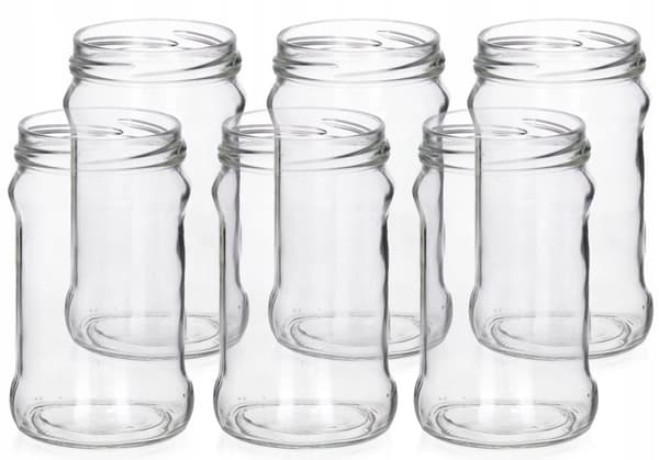 Glasburkar för mat och sylt 6 st 315 ml