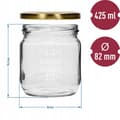 Pikkukuva 4 / 7: Hillopurkit kansineen 3 kpl 425 ml