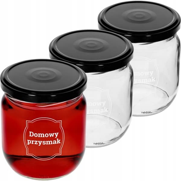 Konserveringsglas med låg 3 stk. 425 ml