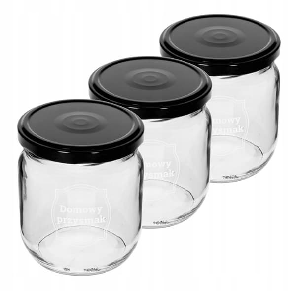 Konserveringsglas med låg 3 stk. 425 ml