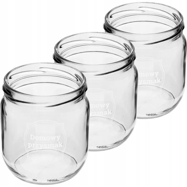 Konserveringsglas med låg 3 stk. 425 ml