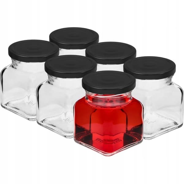 Kryddburkar med lock 6 st 120 ml