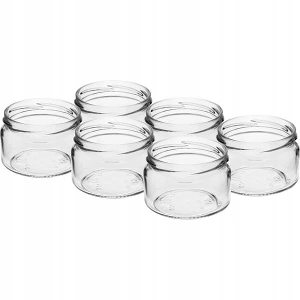 Hillopurkit kansineen 6 kpl 200 ml