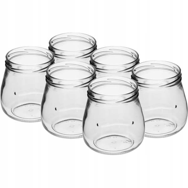 Syltburkar med lock 6 st 500 ml