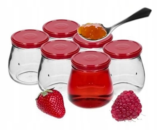 Syltburkar med lock 6 st 500 ml