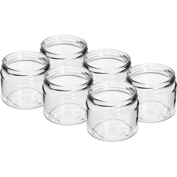 Konserveringsglas med låg 6 stk. 330 ml