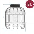 Pikkukuva 6 / 8: Kurkkupurkki kannella, muovia, 3 l