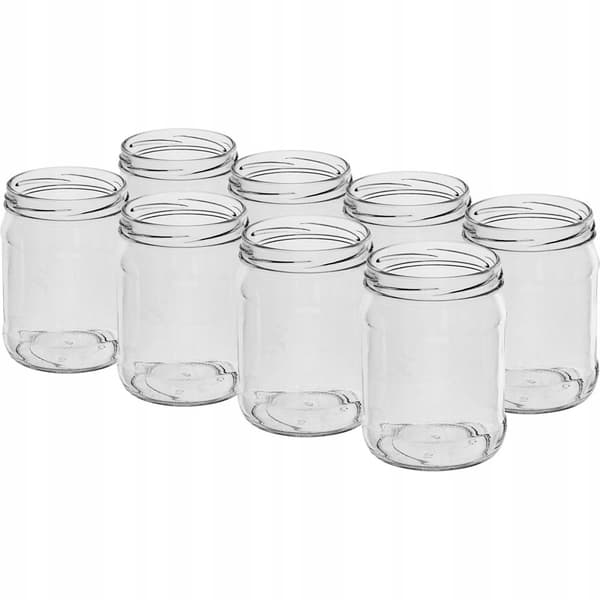 TIL glaskrukke 500 ml diameter 82/6 - 8 stk.