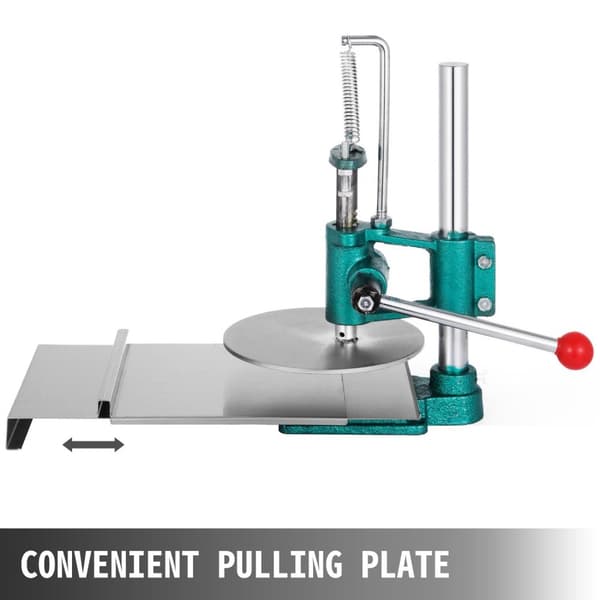 pizzadeg pressmaskin med 200 mm diameter pressplatta, gjutjärnsbotten, hög flexibilitet, enkel manövrering, bred applikation